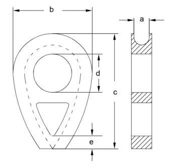 din 3091 wire rope thimble 2