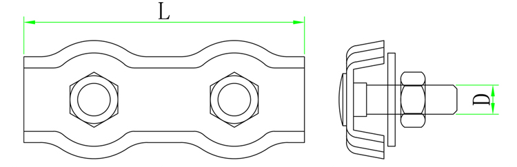 duplex wire rope clip 3