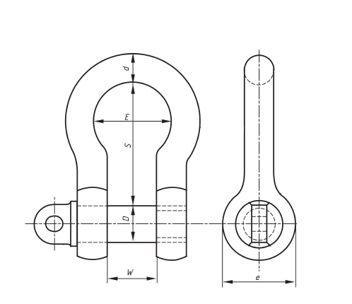 european type large bow shackle 2