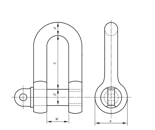 european type large dee shackle 2