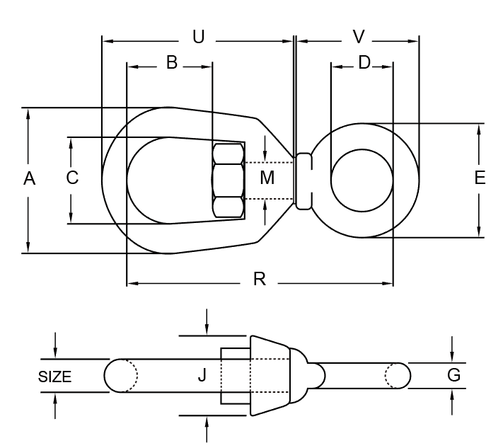 g 401 chain swivel 2