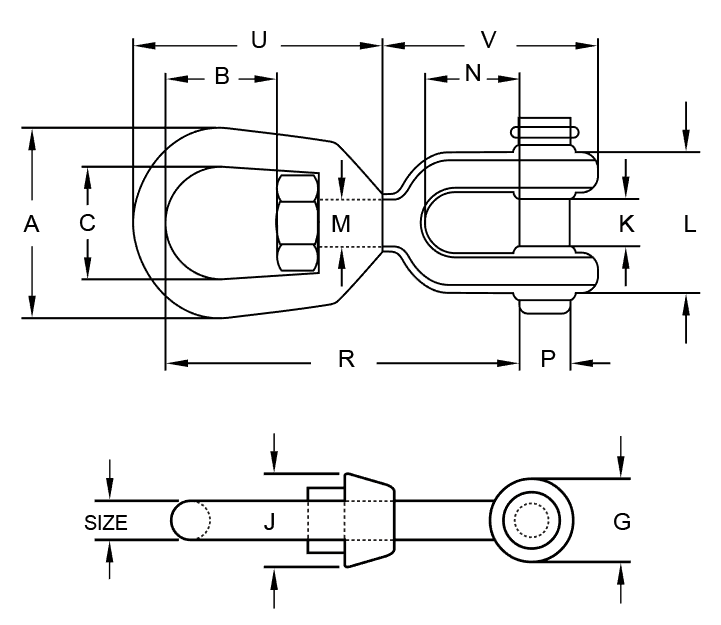 g 403 jaw end swivel 2