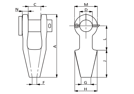 g 416 open spelter socket 2