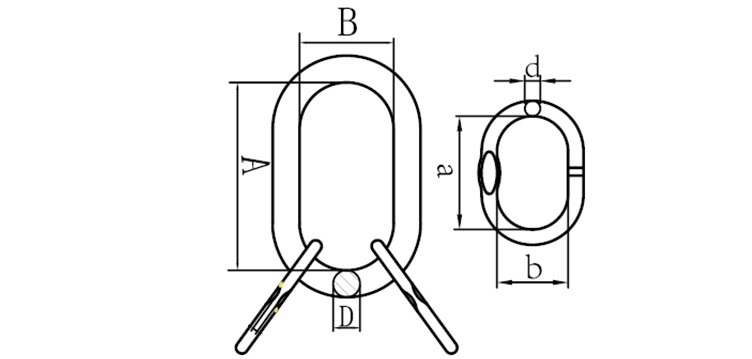 g80 a 345 us type forged master link assembly 2