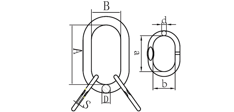 g80 a 347 us type welded master link assembly 2