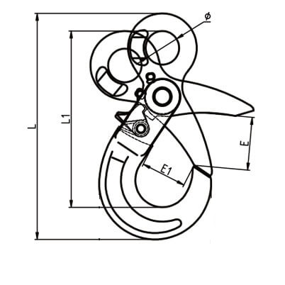 g80 eye self locking hook 2