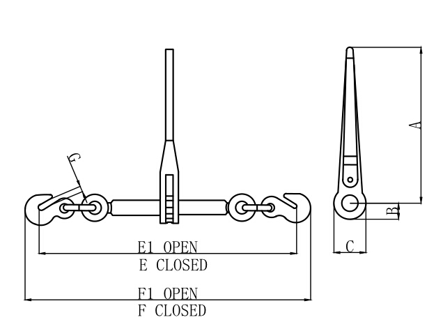 ratchet type load binder 2